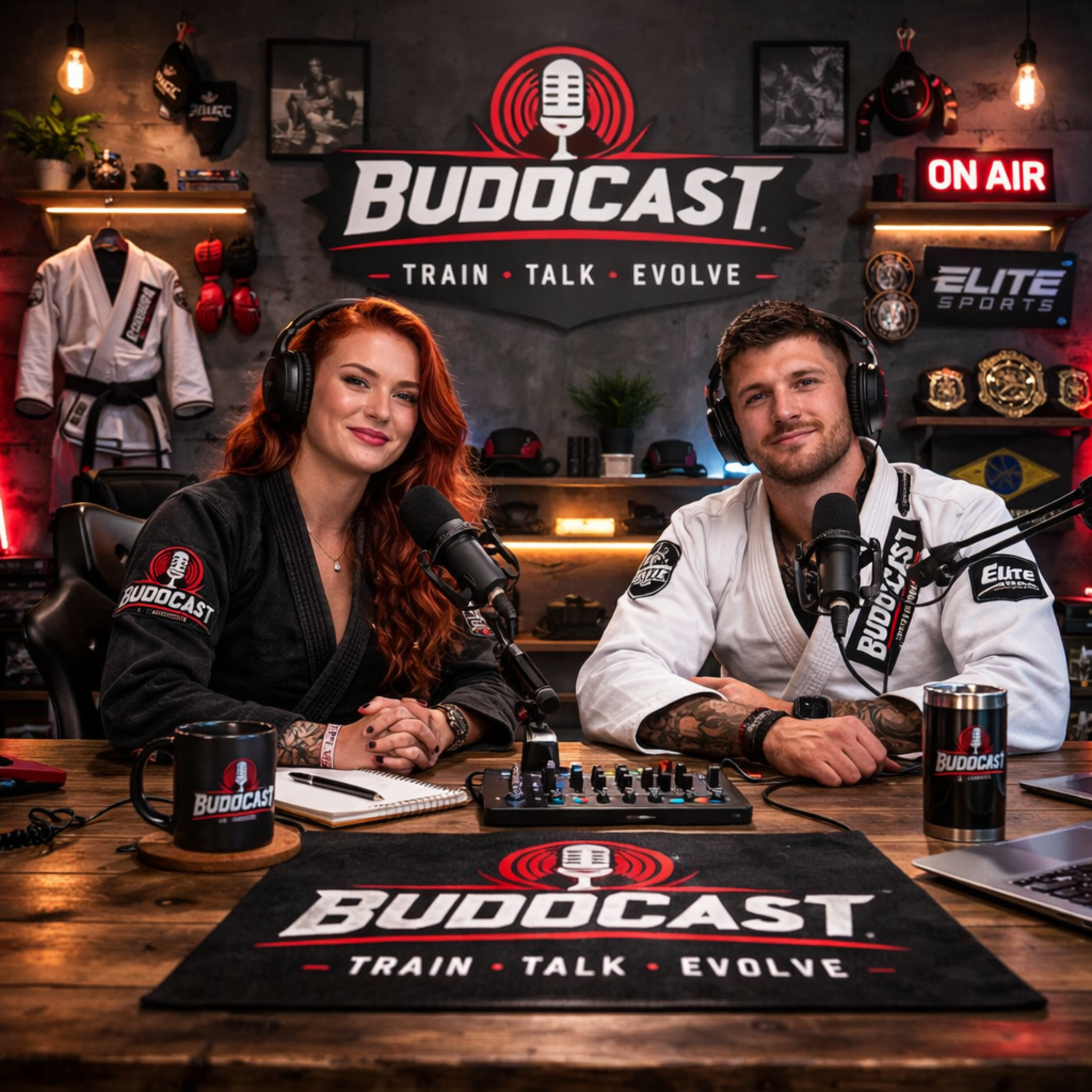 Budocast hosts Aiden Core and Nova Arden